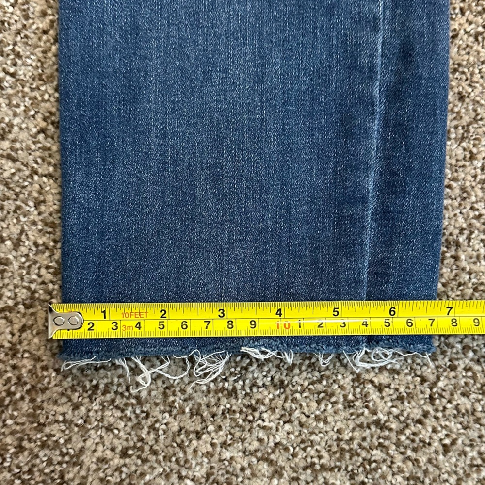 Wit & Wisdom 'Ab'Solution Raw Hem Slim Straight Jeans - Size 6 - Medium Wash - Picture 6 of 8